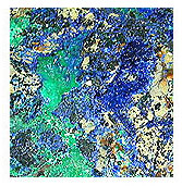 malachite and azurite pigments
